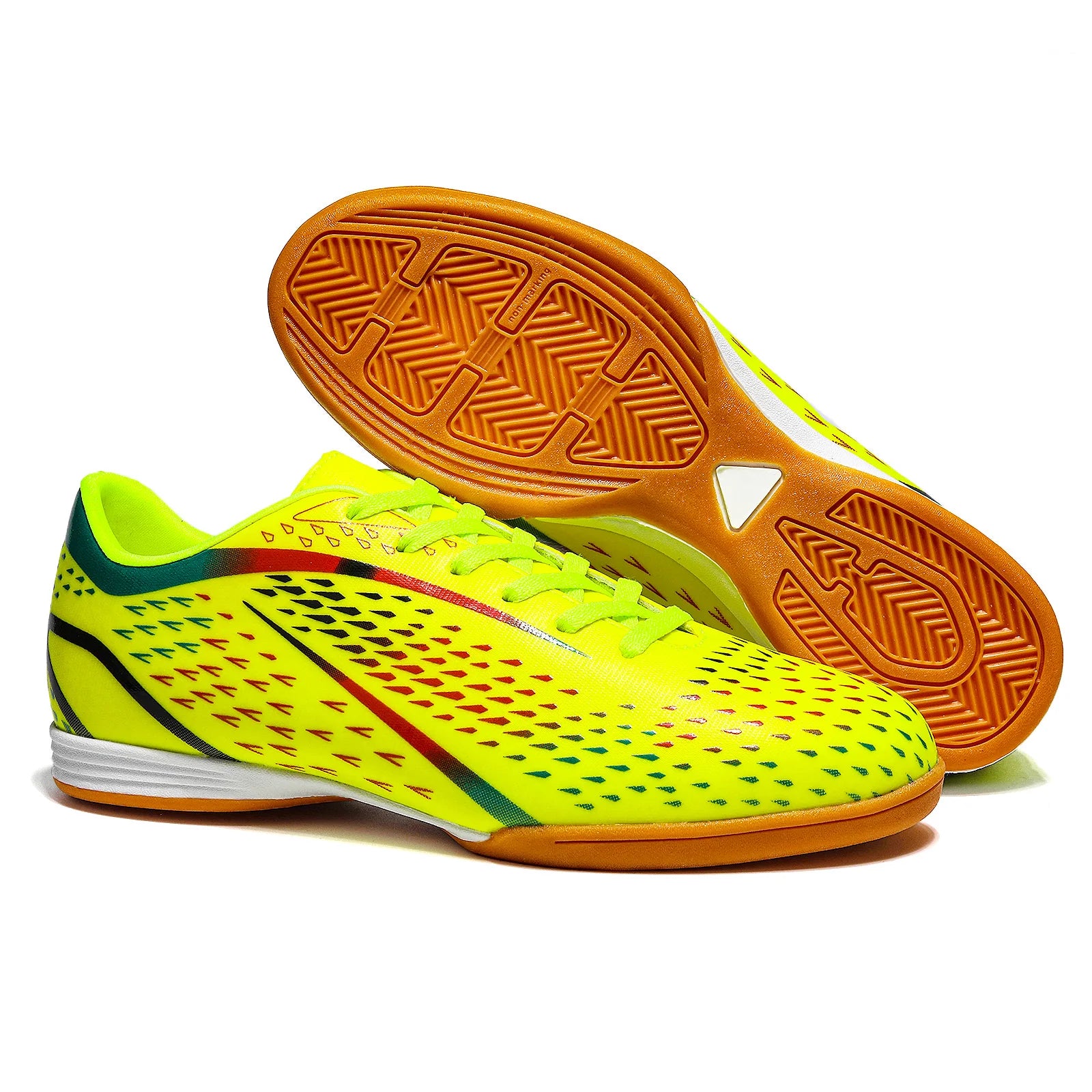 Professional Futsal Men Football Shoes Society Soccer Shoes Indoor Sports Cleats Unisex Non Slip Resistant Women Football Boots
