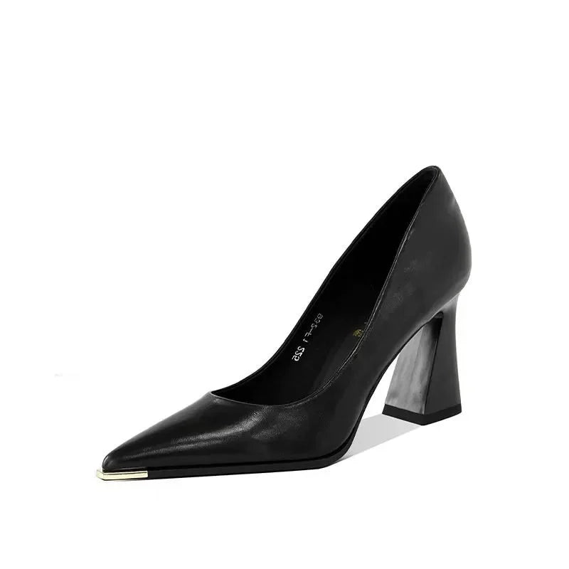 Retro Pointed Toe High Heels Women's 2025 Spring and Autumn New Versatile Professional Single Shoes