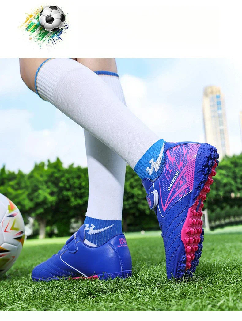 New Kids Soccer Cleats Athletic Outdoor FG Football Boots Boys Girls Training Sneakers AG Youth Soccer Shoes for Little/Big Kids