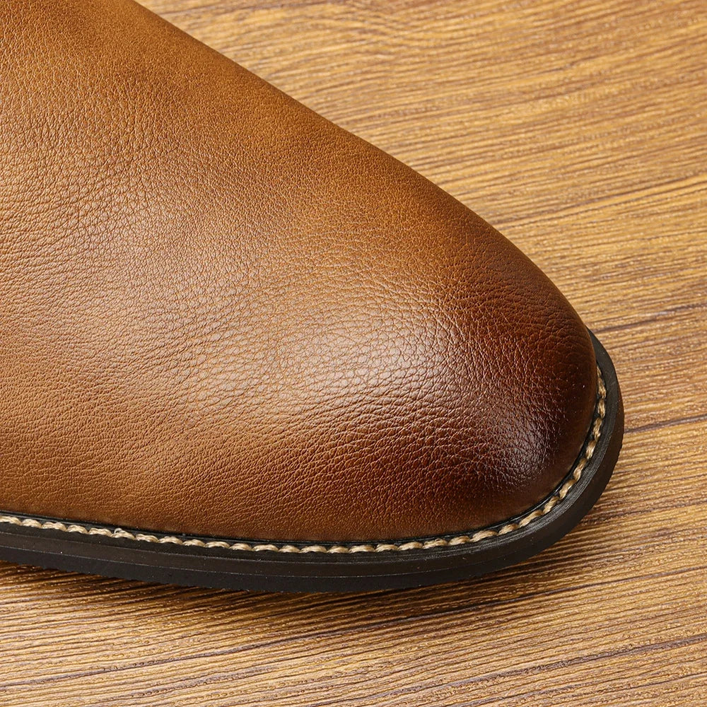Size 7~13 Men Chelsea Boots  Ankle Boots soft leather Men Boots