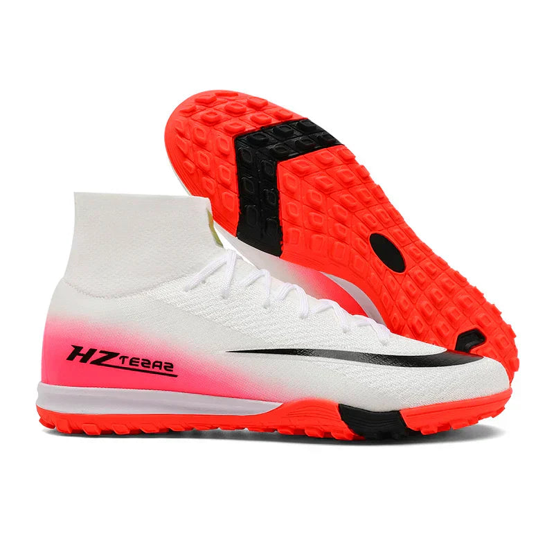 New Men Soccer Shoes Breathable Cleats Football Boots Training Boys Long Spikes Adult Outdoor Sport Non Slip Match Comfortable