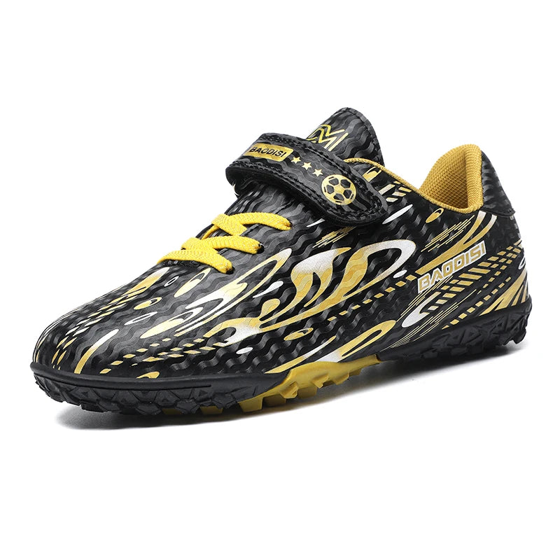 High Top Protective Football Shoes Anti Collision Toe Cap And Stable Heel Support, Durable Studs For Lawn Court Outdoor Training