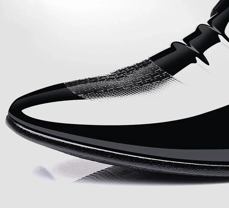 Patent Leather Black Lace Up Pointed Toe Men's Formal Shoes 2025 Style Low Price Office Luxury Designer 39 Suit Social Shoe Male