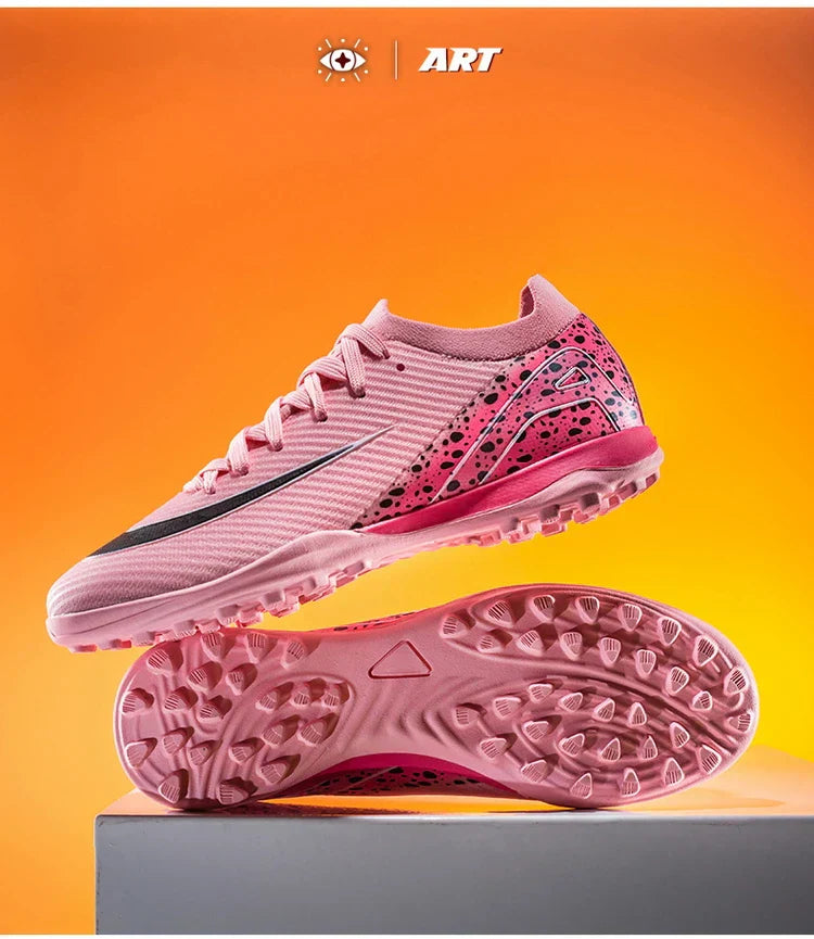 Soccer Cleats for Men Women AG/TF Breathable Cushioned Insole Anti-Slip Outdoor Sports Artificial Grass Football Boots
