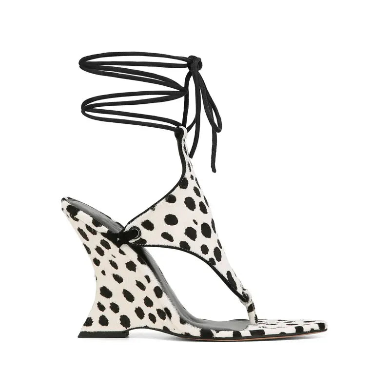2026 Women's Summer New Coarse High Heels Pinch Toe Fashion Sandals Ankle Strap Sexy Fashion Party Thick Bottom Sandals