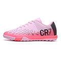 Unisex Youth Soccer Cleats Mesh Breathable Mixed Stud Ankle Support Non Slip Sole Teen Boys Girls Training Boots