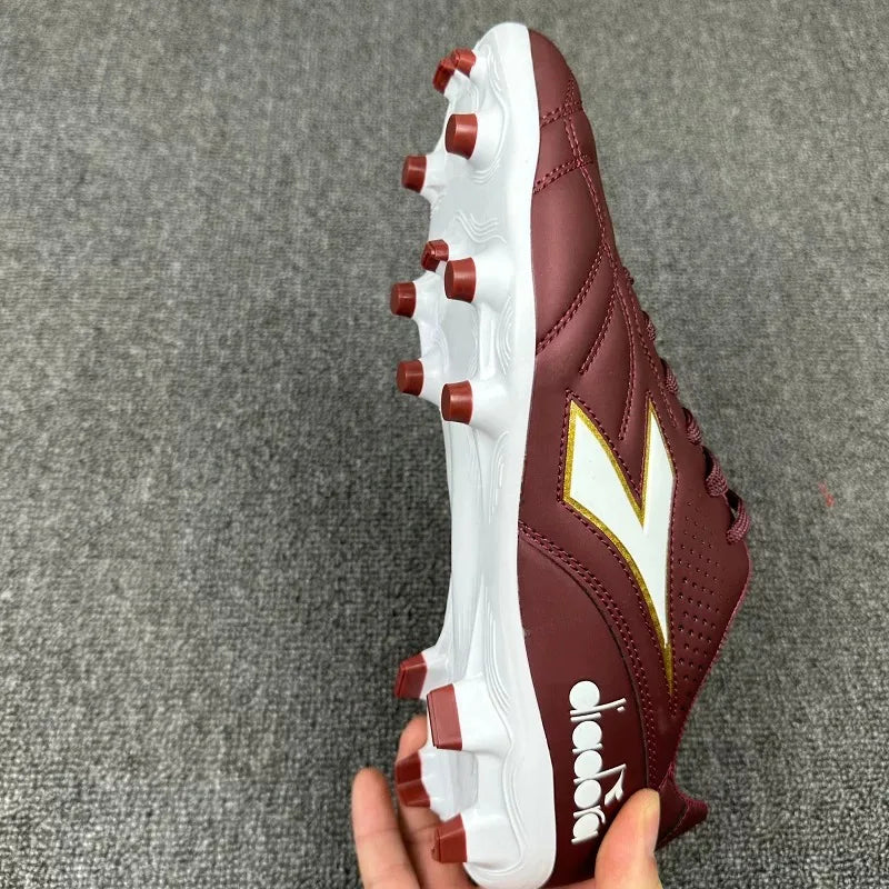 Professional Football Shoes For Men Black White Soccer Shoe Man Leather Turf Football Shoes Mens Outdoor Lawn Training Shoe