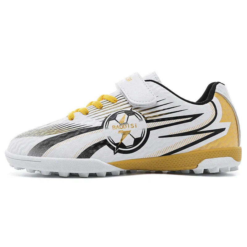 Kids Soccer Cleats Football Shoes AG/TF Studs Non Slip Wear Resistant Breathable Training Sneakers Children Boy Girl Match Boots