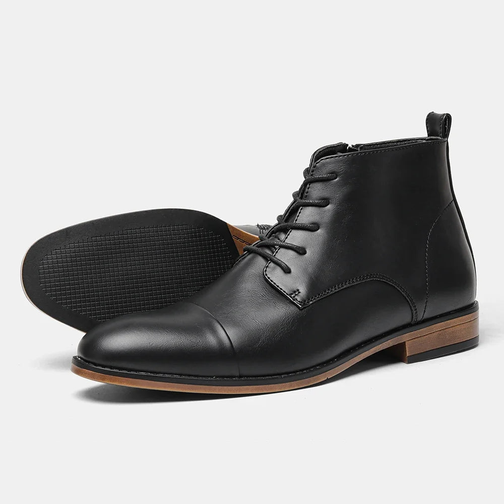 American style  men's boots 2024 Fashion Brand Comfortable Men's Ankle Boots