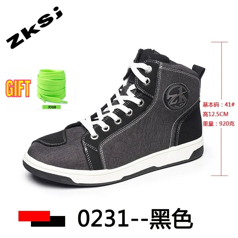 أحذية موتو جديدة للرجال أحذية راكب الدراجة النارية أحذية موتوكروس أحذية ركوب مضادة للسقوط لسباق الطرق أحذية الباركور معدات الفارس