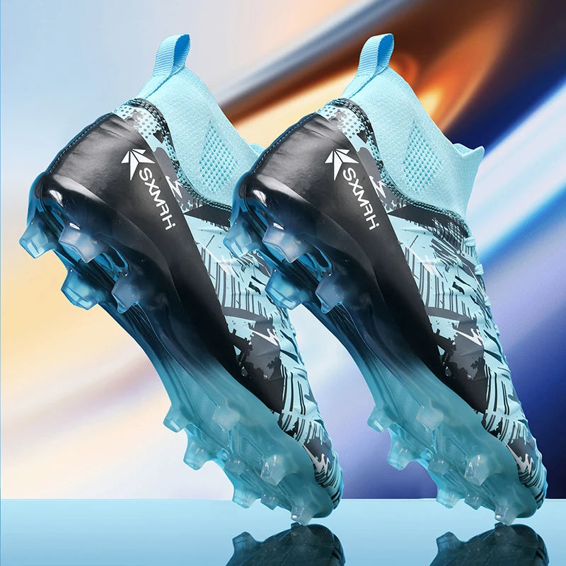 Double Star FG Long Studs Soccer Cleats Size 35-46 Breathable Wearproof Outdoor Natural Grass Unisex Professional Football Shoes