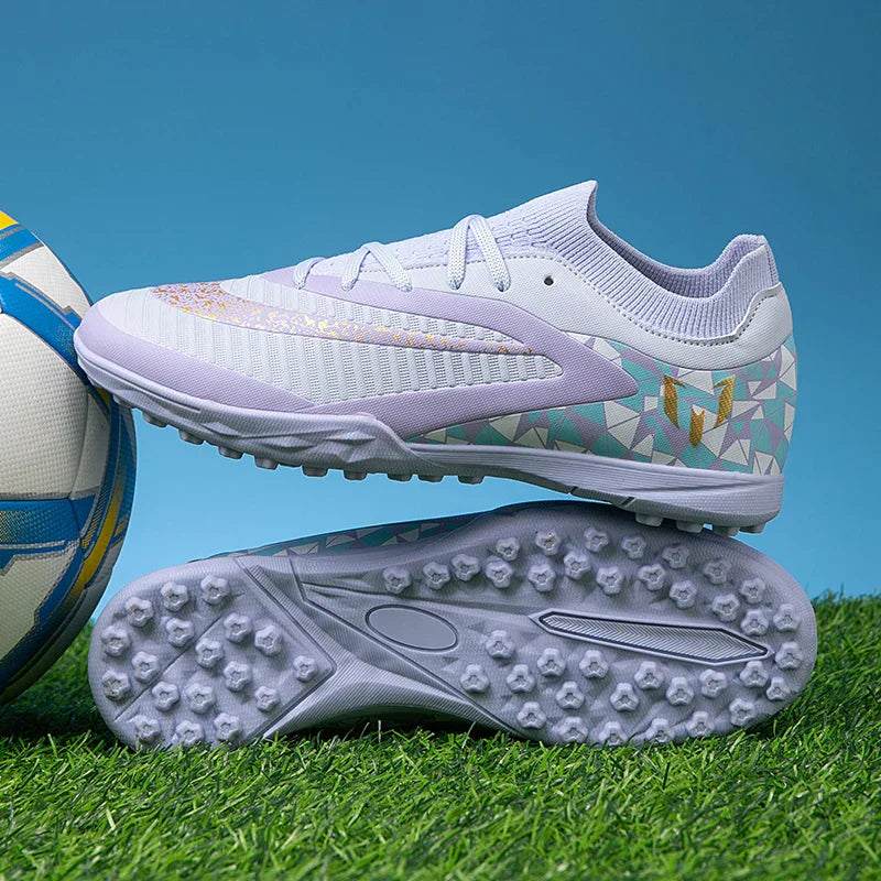 New Kid Match Boys Football Boots Sports Shoes Match Soccer Shoes Outdoor Sneakers Professional Non-Slip Comfortable Unisex