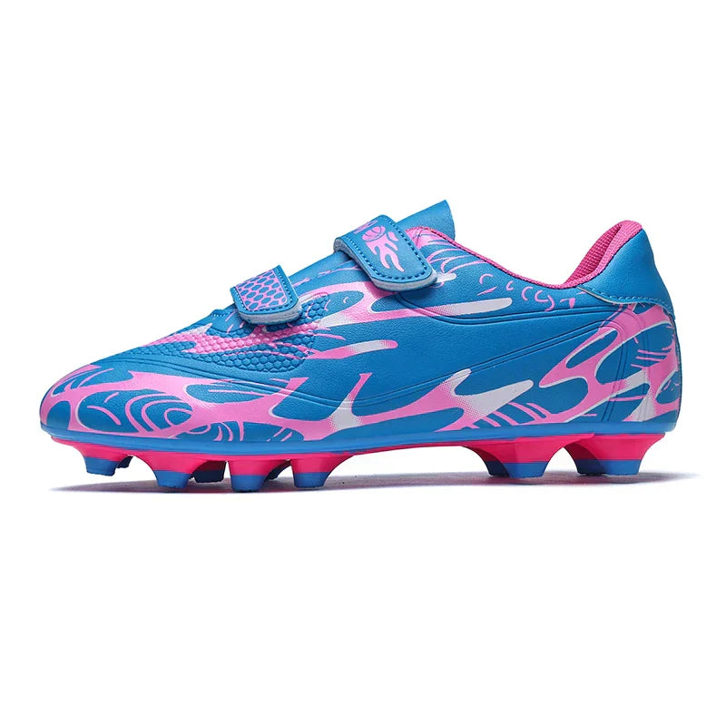 Professional Soccer Shoes Kids Long Spikes FG Football Boots Outdoor Grass Cleats Turf Football Shoes Boys Training Soccer Boots