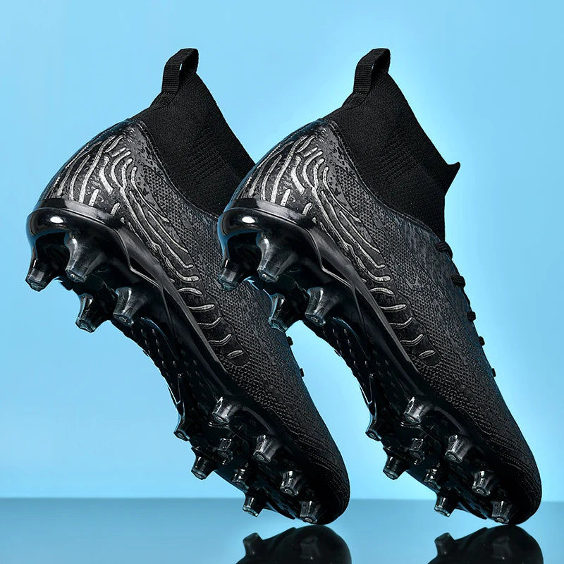 Men/Women Professional Soccer Cleats Anti-slip FG Studded Football Boots Breathable Training Shoes