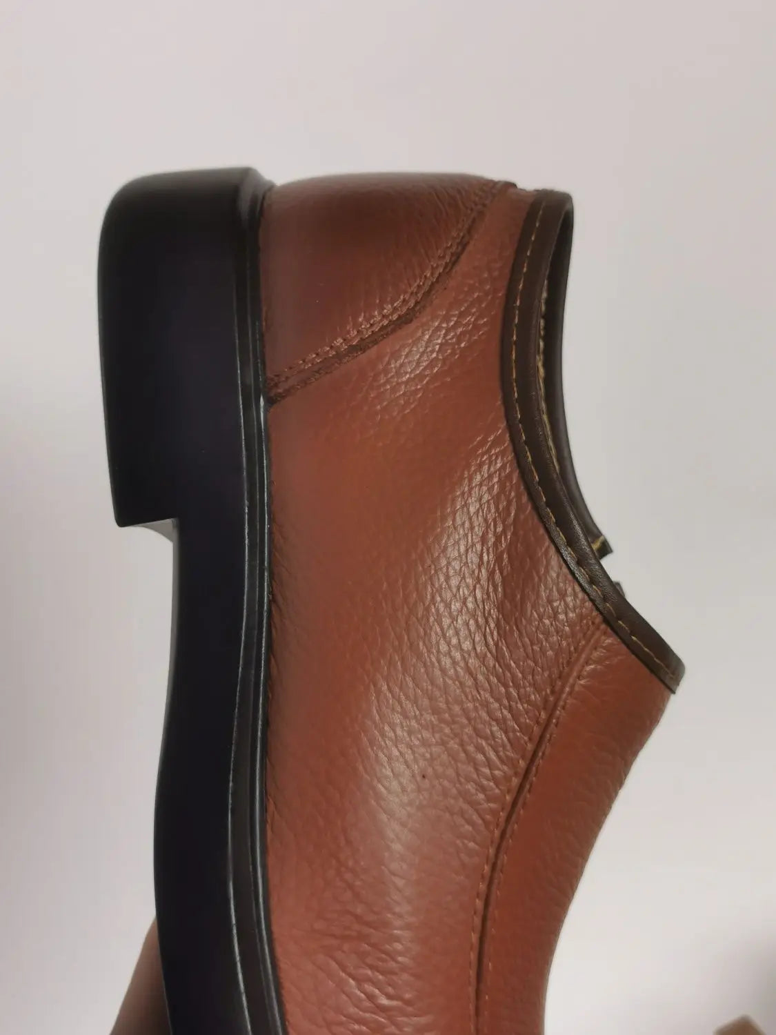 Round Toe Male Casual Shoe Office Brown Men's Leather Shoes Legitimate Retro Shipping Free Delivery Size 45 Designer Comfortable