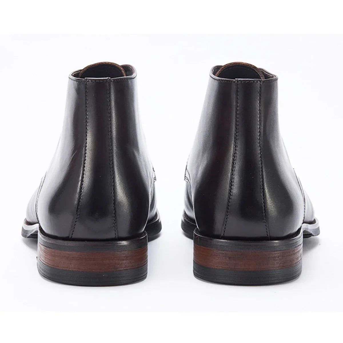 Calf Leather Men's Western Ankle Boots - Comfortable in Stock Chelsea Riding Boots for Men