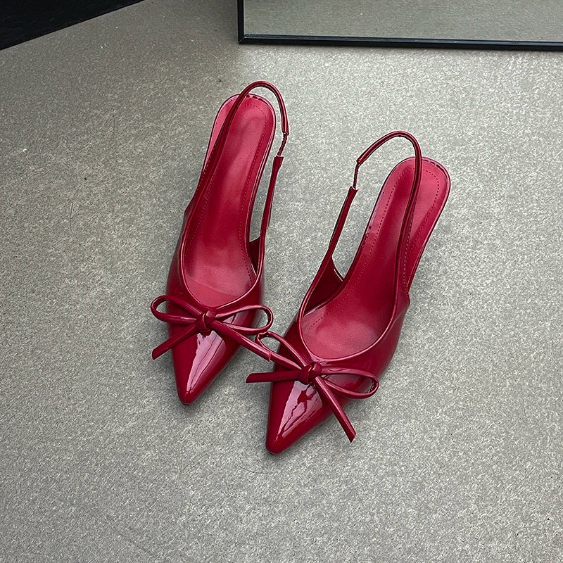 2026 New Summer High Heel Women Sandals Shoes Fashion Shallow Butterfly-knot Shoes Elegant Wedding Party Shoes
