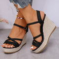 Fashion Wedges Shoes Women Summer Platform High Heel Female Buckle Sandals Sexy Bohemia Style Mujer Women's Sandals 2024