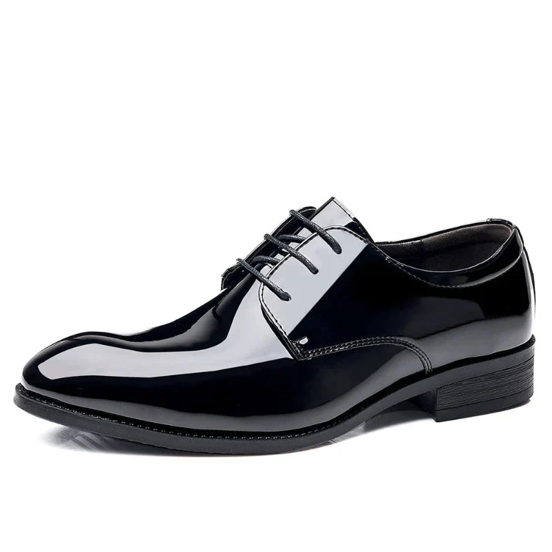 Spring British Style Formal Dress Shoes Black Business Oxfords For Groom Wedding Office Comfortable Big Size Footwear Non Slip