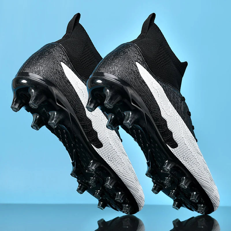 Men/Women Professional Soccer Cleats Anti-slip FG Studded Football Boots Breathable Training Shoes