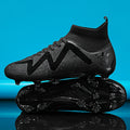 Adult Professional FG/TF Soccer Shoes Non-Slip Long Spike Football Boots Young Kids High Ankle Cleats Grass Soccer Sneakers ﻿