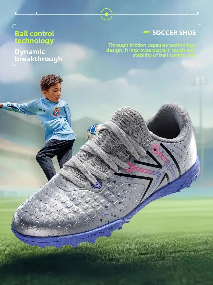 Kelme Children's Football Shoes Professional Competition Training Football Shoes Tf Broken Nail Youth Football Boots