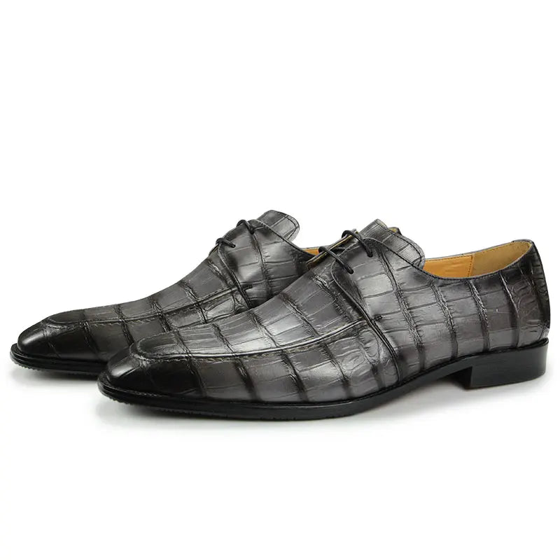 Premium Men's Handmade Leather Oxford Shoes High-End Business Formal & Casual Derby Shoes for Youth|British Style Carved Design