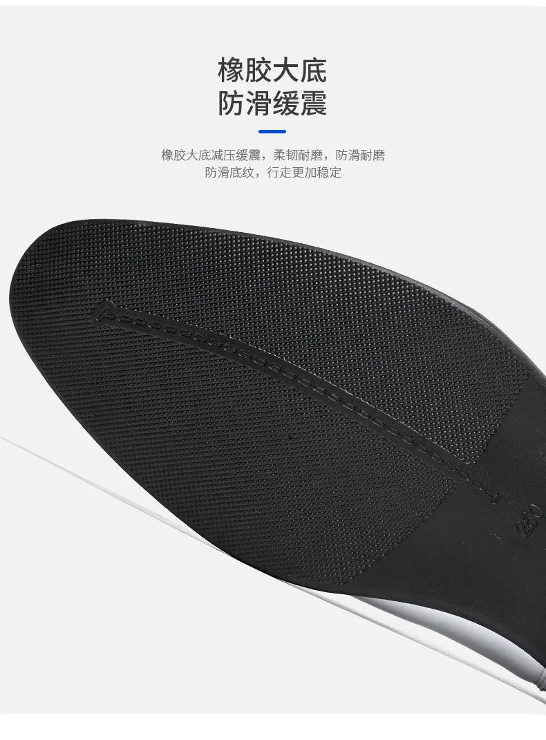 Patent Leather Casual Business Shoes for Men Solid Color Fashion Leather Shoes Male Spring Autumn New Designer Brogue Shoe Man