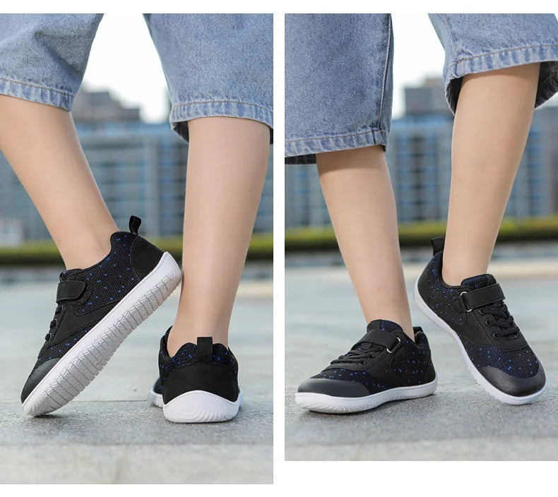 New Boys Girls Sneakers Kids Wide Barefoot Shoes  Naturally Splay Shoes Toddler Little Big Kid
