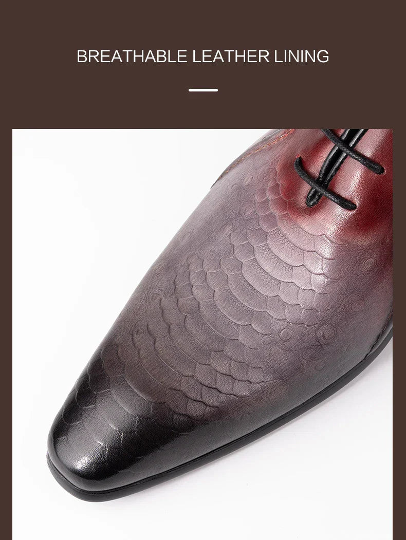 Luxury Business Men Oxford Shoe Elegant Top Quality Formal Genuine Leather Shoe Man Derby Brogues Shoes Wedding Party Shoes