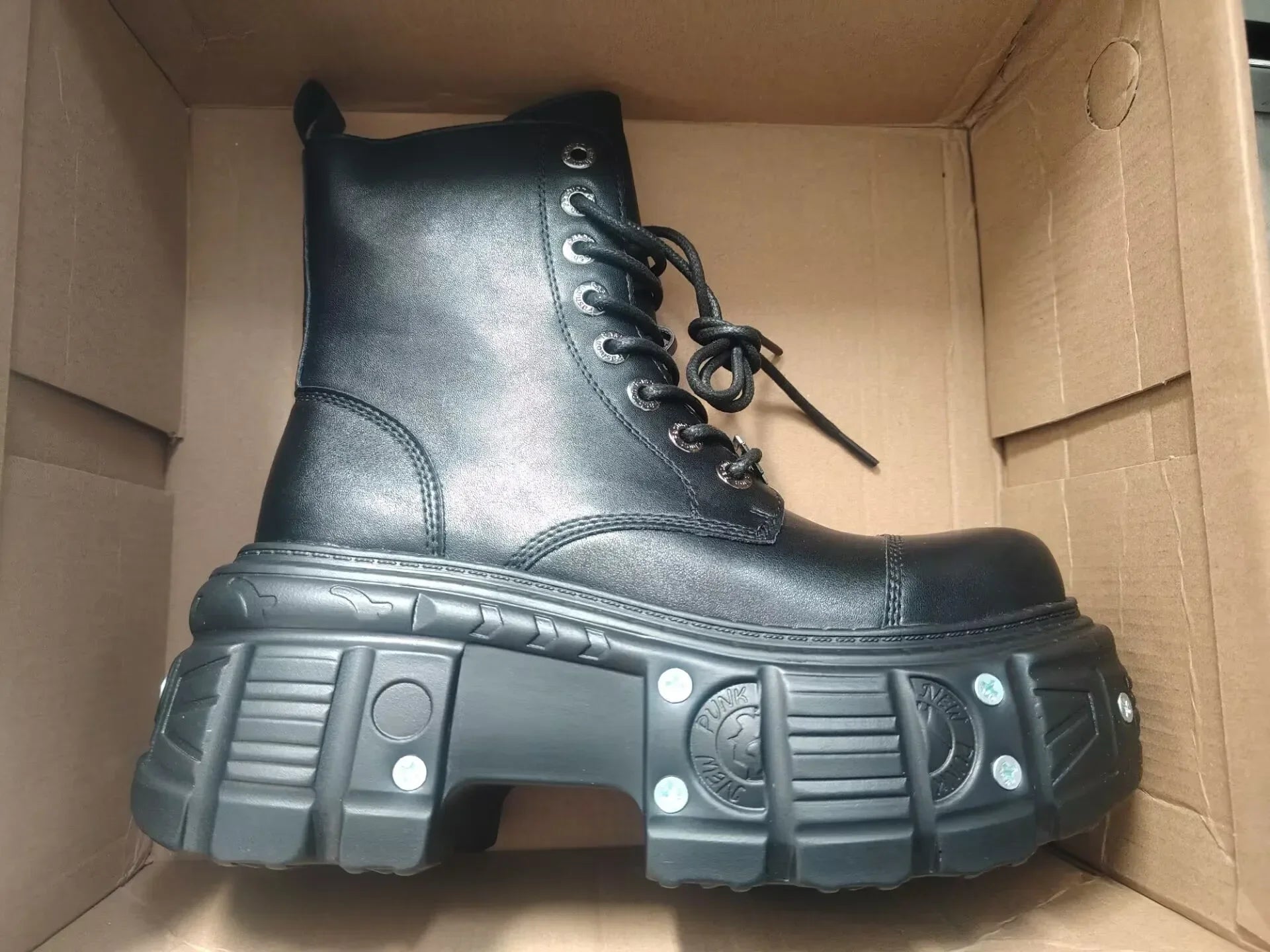 Leather Heightened 10cm Thick-soled Men's High-top British Style 2025 New Trendy Men's Boots