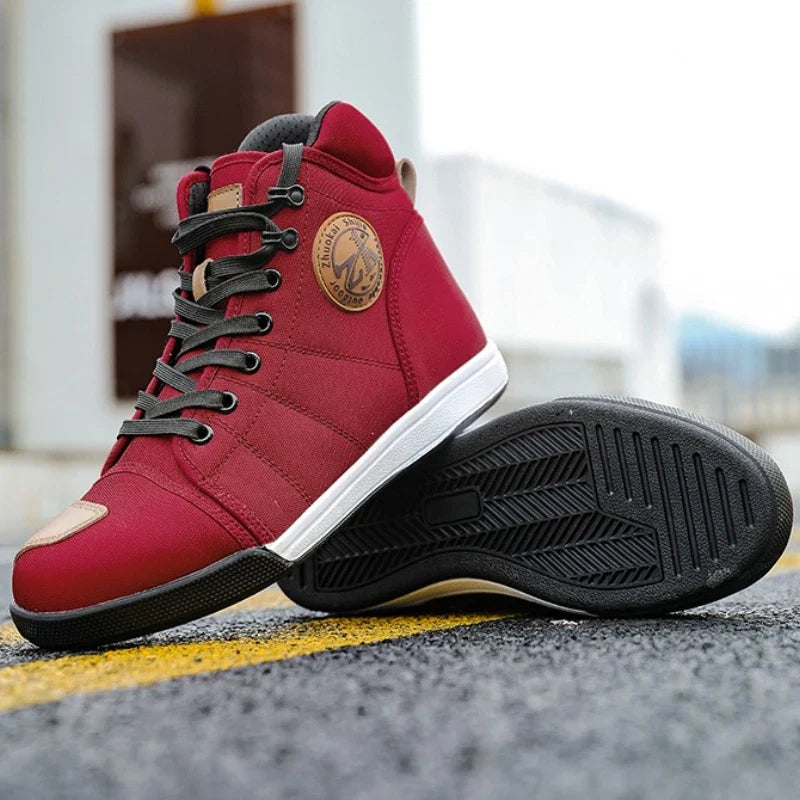 New Arrival Moto Boots Men Motobiker Shoes Motocross Boots Anti Fall Riding Boots for Road Racing Parkour Shoes Knight Equipment
