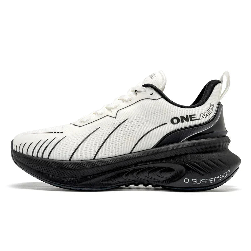 Cushioning Running Shoes For Men Suitable Heavy Runners Lace Up Sports Women Non-slip Outdoor Athletic Male Sneakers