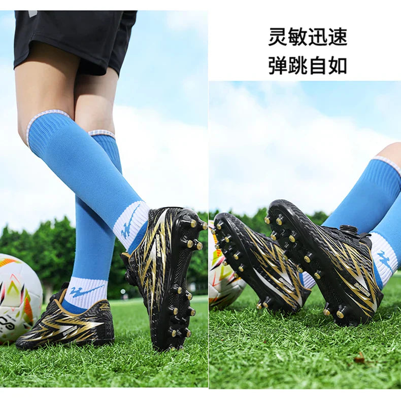 Kids Soccer Shoes FG/TF Football Boots Professional Cleats Grass Training Sport Footwear Boys Outdoor Futsal Soocer Boots 28-39