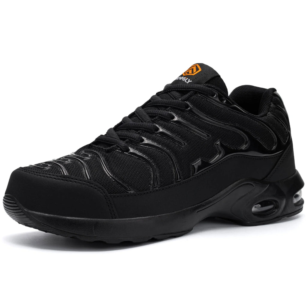 Men's Safety Shoes Air Cushion Steel Toe Work Sneakers Breatherable Anti-smash Anti-puncture Work Shoes
