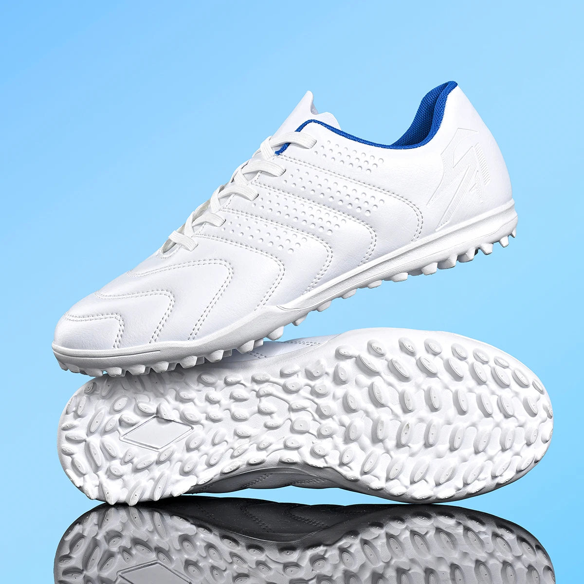 Outdoor Men Soccer Cleats With TF Turf Sole, Soft Comfort Breathable Shoes For Competitive Game