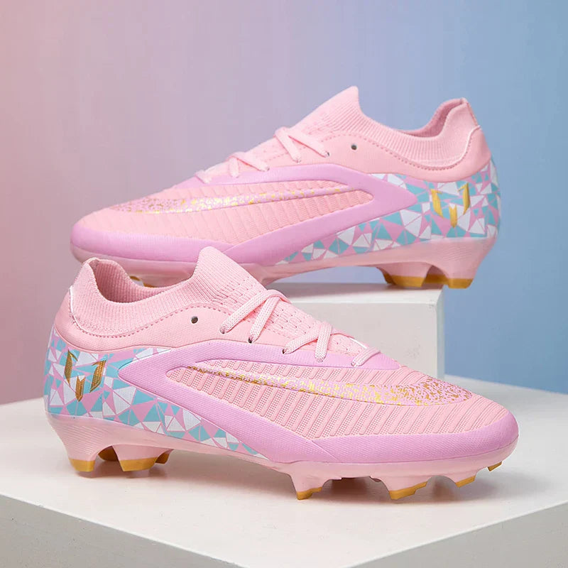 New Kid Match Boys Football Boots Sports Shoes Match Soccer Shoes Outdoor Sneakers Professional Non-Slip Comfortable Unisex