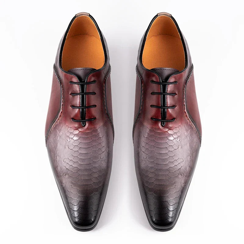 Luxury Business Men Oxford Shoe Elegant Top Quality Formal Genuine Leather Shoe Man Derby Brogues Shoes Wedding Party Shoes