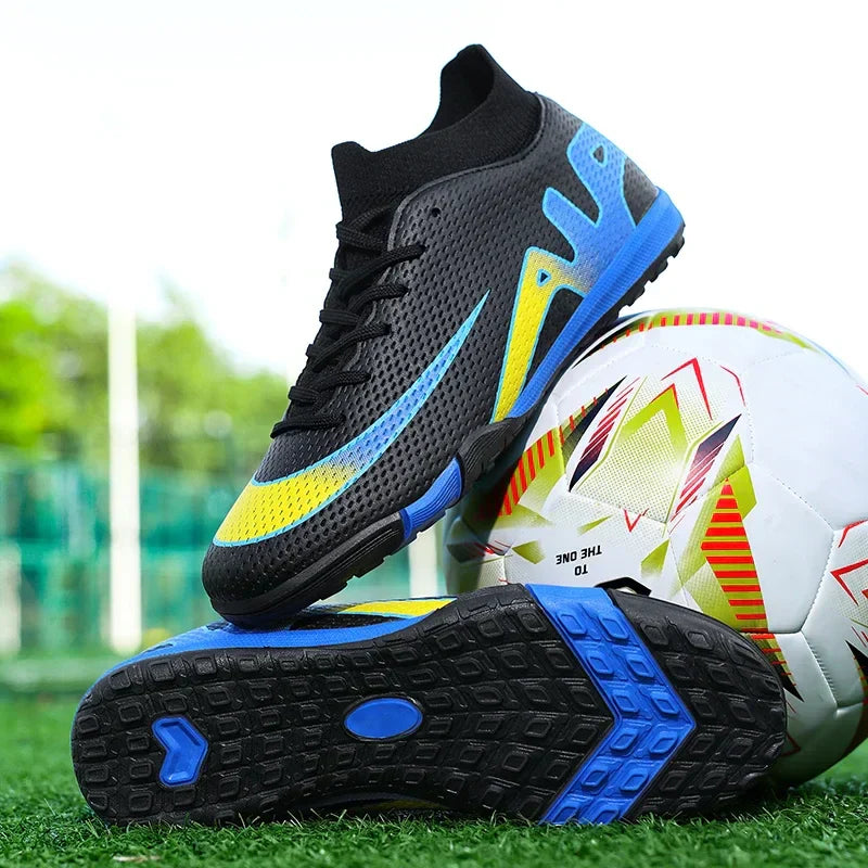 New Men Soccer Shoes Futsal Grass Cleats High-top Football Boots Non-Slip Sneakers High-quality Match Indoor Hot-selling Outdoor