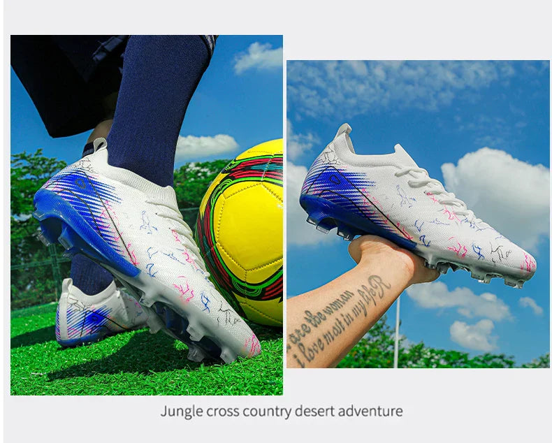 New Men's Football Boots Cleats Non-Slip Sneakers Training Soccer Shoes Top Quality FG Wholesale Drop Shipping Unisex Adult