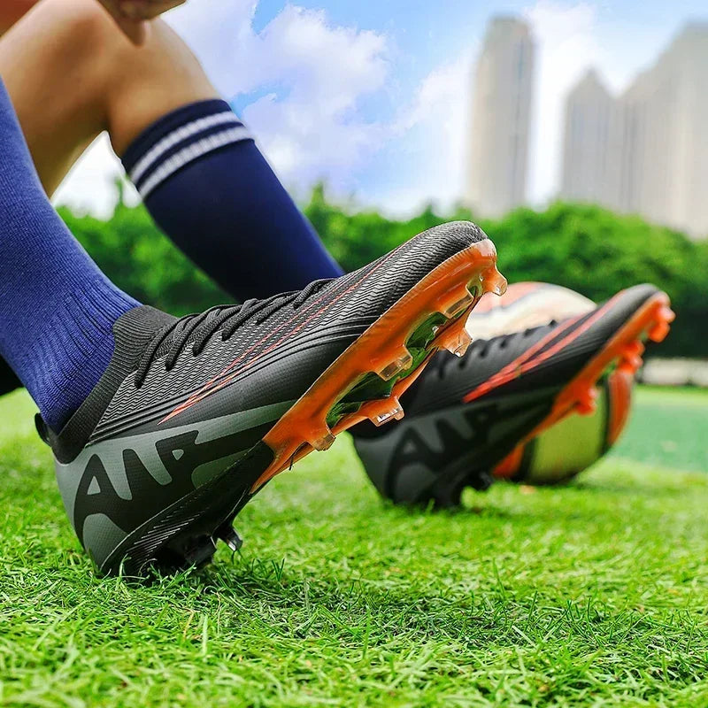 Men Football Boots Non-Slip Grass Training Sport Ultralight Soccer Shoes Unisex Outdoor Sports Shoes Breathable Drop Shipping