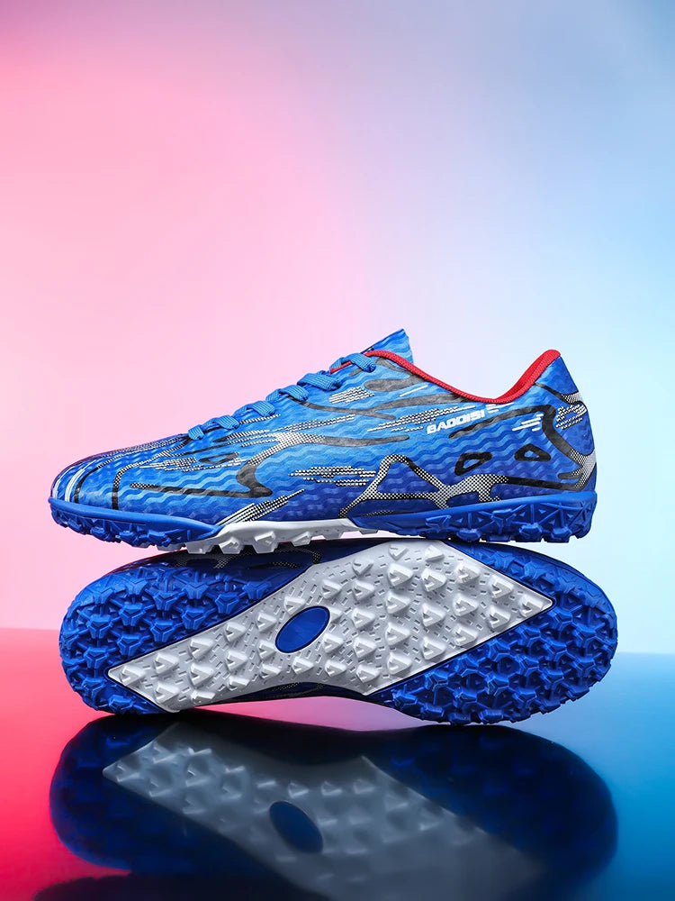 Teenager Boys Girls TF Broken Studs Football Boots Men Women Comfort Turf Soccer Cleats Outdoor Match Training Sports Footwear