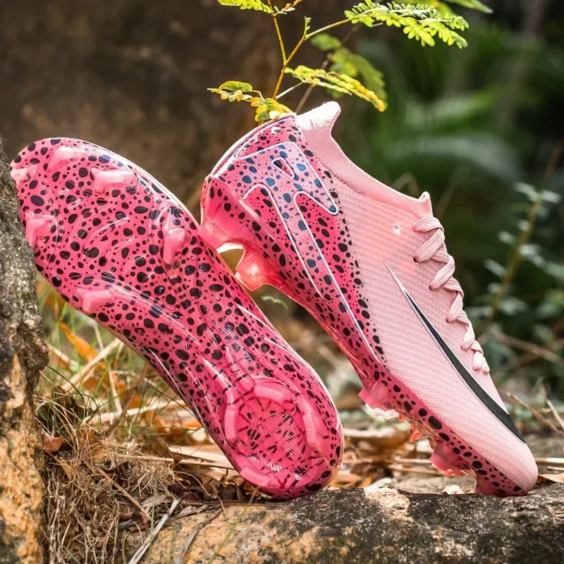 New Men Women Professional Football Boots Cleats Grass Training Match Sport Soccer Shoes FG/TF Ultra-light Non-slip Unisex
