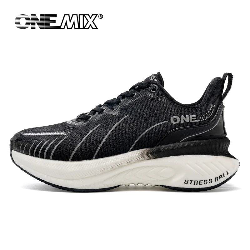 New Cushioning Running Shoes For Men Suitable Heavy Runners Lace Up Sports Women Non-slip Outdoor Athletic Male Sneakers