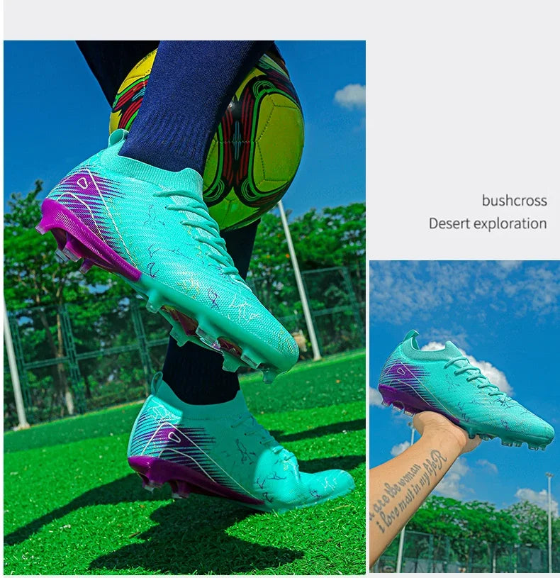 New Men's Football Boots Non-Slip Soccer Shoes Cleats Training FG Top Quality Sneakers Wholesale Drop Shipping Unisex Adult