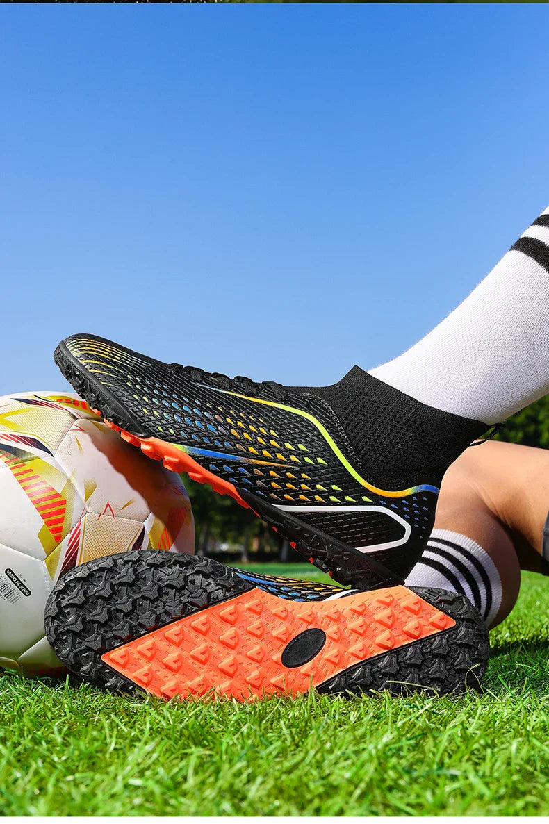 Men Football Boots Professional Turf Futsal Match Grass Unisex Outdoor Training Soccer Shoes Soccer Cleats Non-slip Breathable