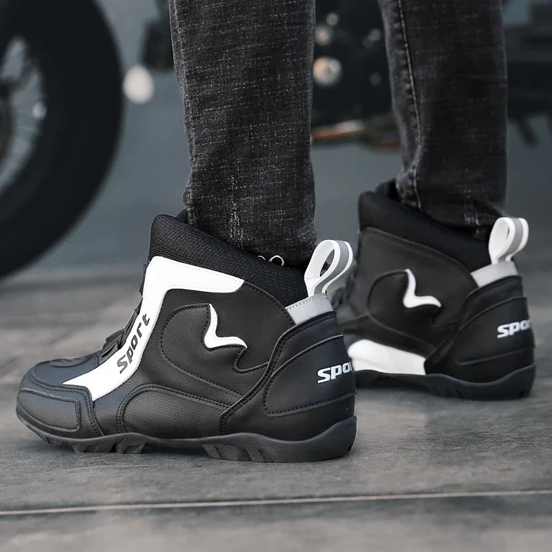 Motorcycle cycling boots four seasons new men's casual high-top safety protection shoes cross country boots outdoor riding boots