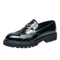 Trendy Brand Green Brogue Shoes Men's Leather Business Shoes Groom's Wedding Men's Loafers British Style Dress Shoes Men
