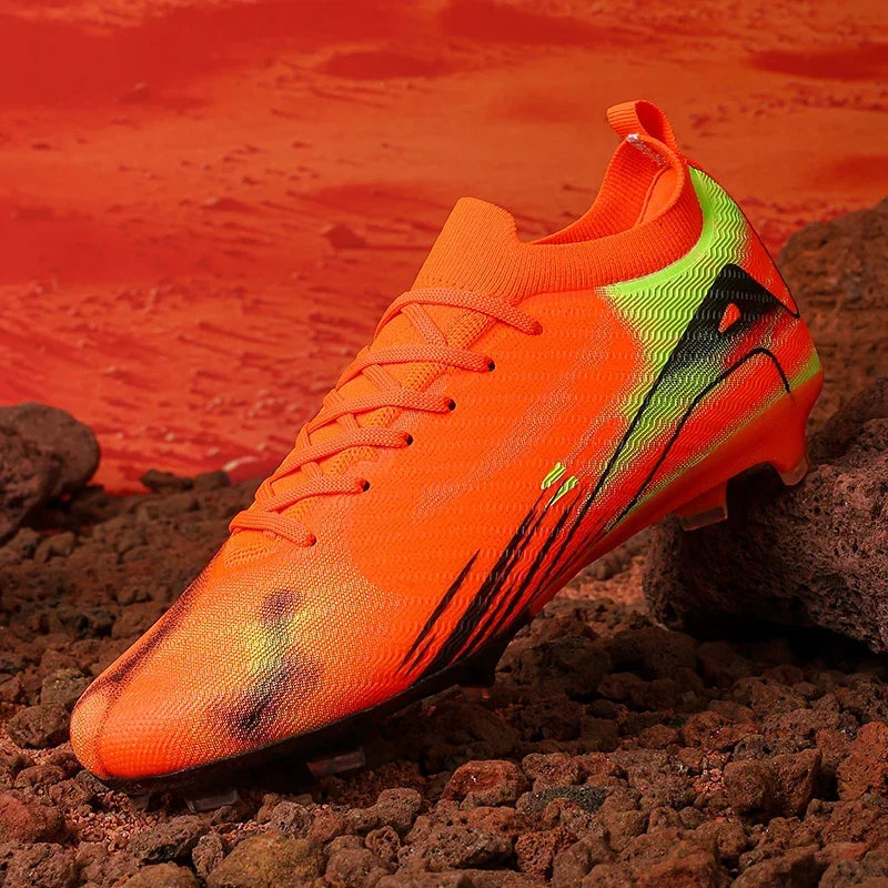 New Men Soccer Cleats Football Boots Soccer Shoes Outdoor Training Shoes FG Ultralight Drop Shipping Non-Slip Long Spikes