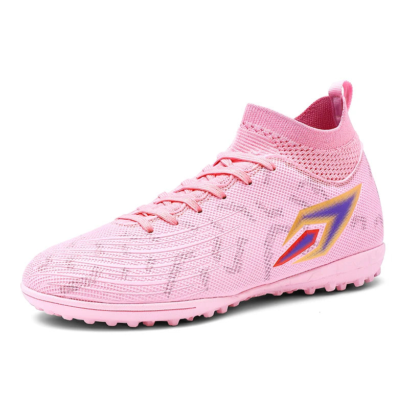 Men Professional TF Turf Football Boots Non-Slip Wear Resistant Soccer Cleats Outdoor Training Competition Football Shoes Breath